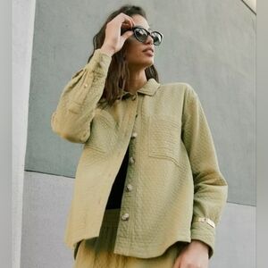 Madewell  Diamond Jacquard Shirt-Jacket Size XL